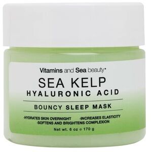 VITAMINS AND SEA BEAUTY Bouncy Sleep Mask with Sea Kelp + Hyaluronic Acid NEW PC